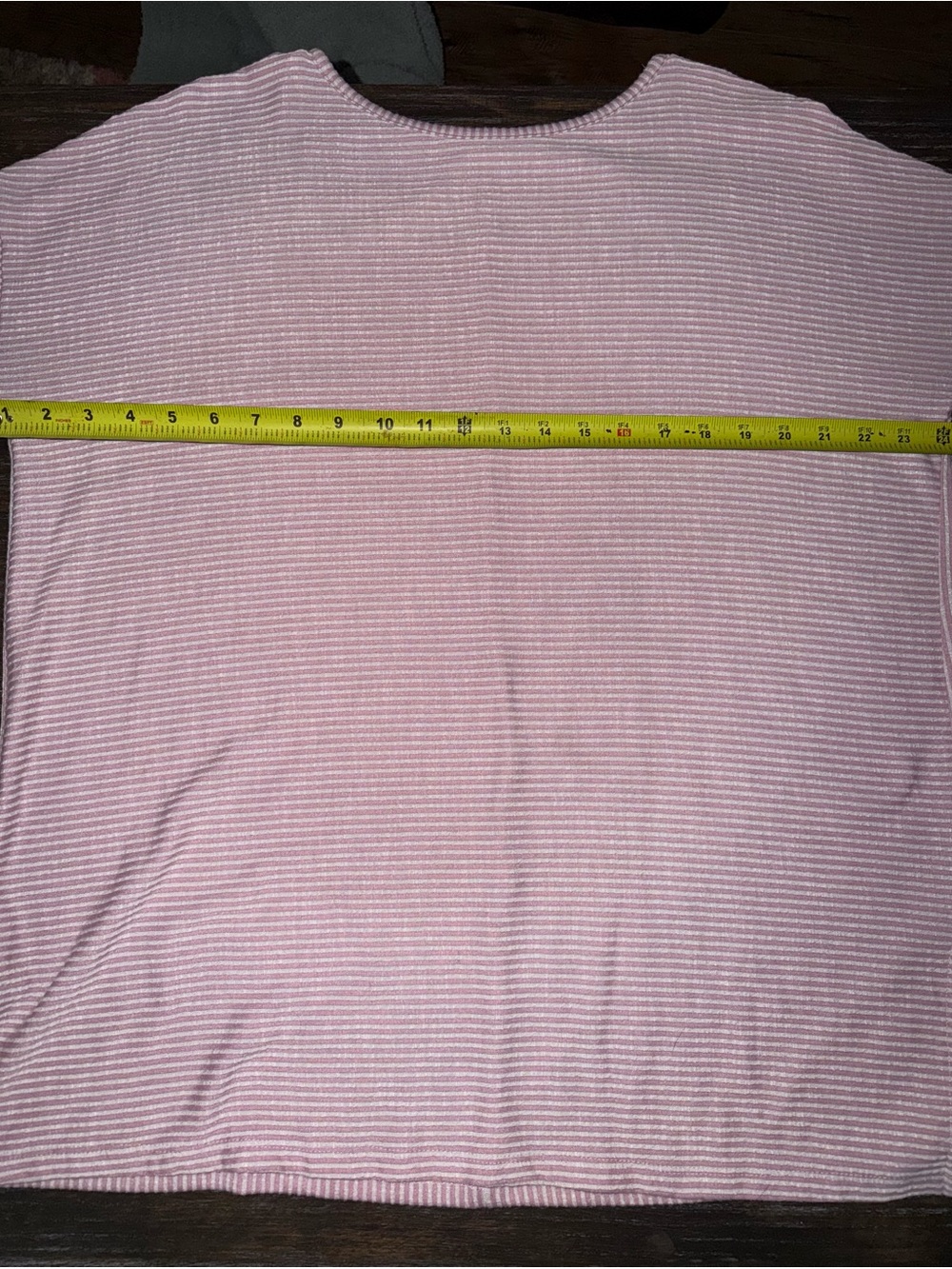 ADORA Pink and White Striped Knit Tee - Picture 5 of 8